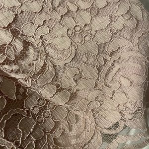 Women’s David’s Bridal Blush Pink Strapless Cocktail Dress Size 18